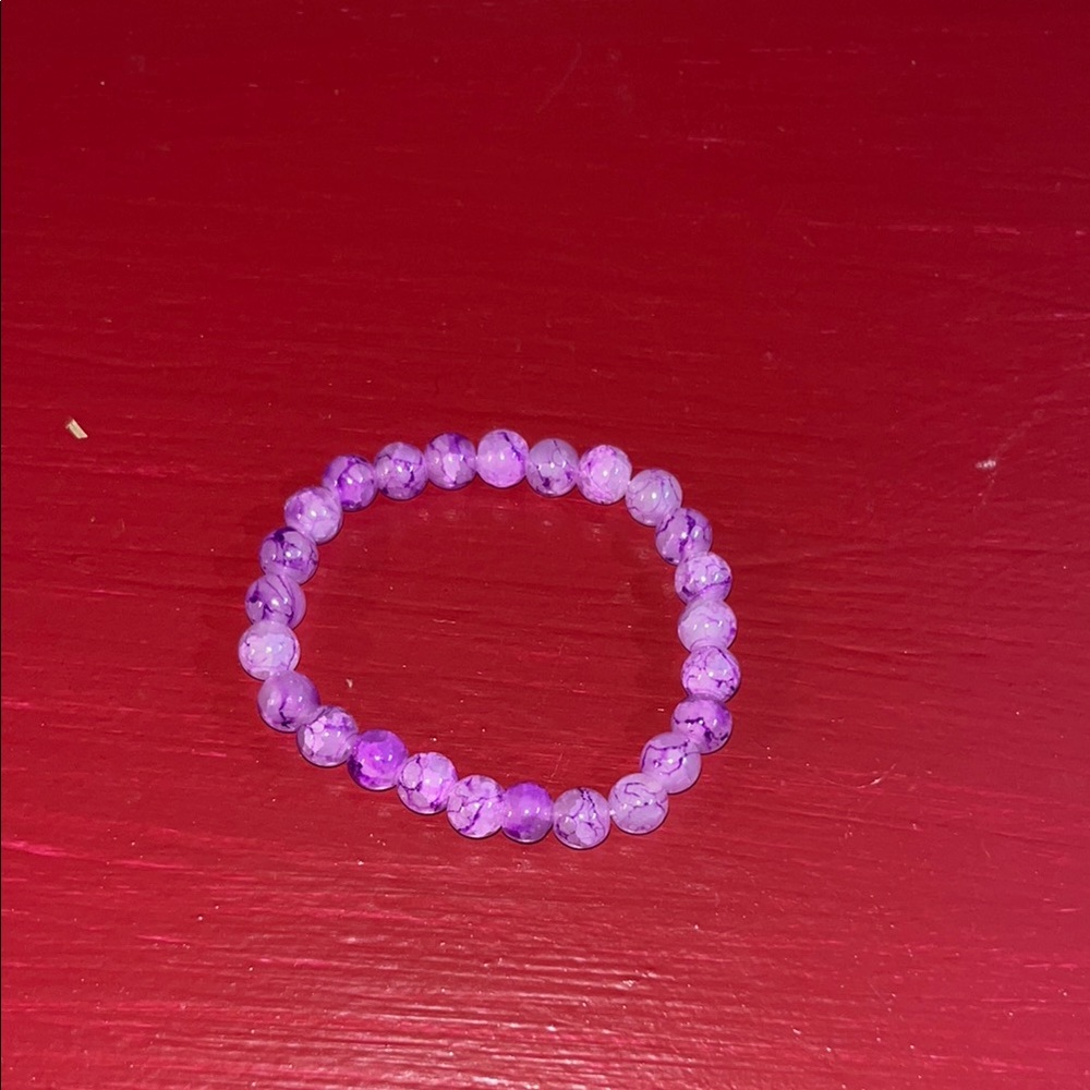 Purple Beaded Bracelet